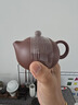京東京造 宜興紫砂壺手工【原礦紫泥】煮茶泡茶壺茶具 西施壺210ml禮盒裝 曬單實(shí)拍圖