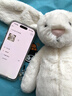 Jellycat害羞乳白色邦尼兔動(dòng)物毛絨玩偶安撫玩偶娃娃生日七夕情人節禮物 乳白色 Medium 曬單實(shí)拍圖