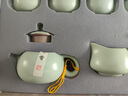 豪峰2025新款汝窯整套功夫茶具套裝家用泡茶壺蓋碗茶杯送禮七夕節(jié)禮物 曬單實(shí)拍圖