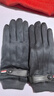 帽憶櫥手套男士冬季新款防寒保暖觸屏加絨棉手套戶(hù)外騎行防風(fēng)麂皮絨手套 灰色 彈力均碼 曬單實(shí)拍圖