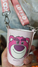 迪士尼（disney）保溫杯兒童帶吸管杯316不銹鋼杯子帶杯套小學(xué)生便攜運動(dòng)水杯女士 曬單實(shí)拍圖