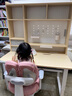 京東京造護眼大路燈兒童學(xué)習(xí)桌椅套裝實木升降書桌柜一體寫字陽光桌 粉 曬單實拍圖