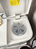 美的（Midea）半自動(dòng)雙桶洗衣機 8公斤洗+5.5脫水雙缸波輪 老人簡(jiǎn)易操作 品質(zhì)電機小巧不占地 租房宿舍必備 二級 MP8DS136 曬單實(shí)拍圖