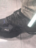 FILA斐樂(lè )女鞋舒適可頌面包鞋復古老爹鞋2024冬季新款增高厚底鞋運動(dòng)鞋 黑/影黑灰-BD 37.5 曬單實(shí)拍圖