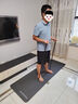 中歐男士健身墊大尺寸瑜伽墊加厚加寬靜音專業(yè)防滑運動減震跳操隔音墊 黑【185*61cm】含綁帶 10mm(厚度) 曬單實拍圖