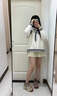 ZHR厚底老爹鞋女內增高百搭女鞋舒適小個(gè)子休閑鞋女 KS55 杏色 37  曬單實(shí)拍圖