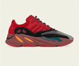 阿迪達(dá)斯yeezy700火焰椰子男女休閑鞋HQ6979 UK9.0碼43碼 曬單實(shí)拍圖