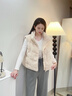 ONLY2025冬季新款蓬松保暖毛絨立領(lǐng)短款馬甲羽絨服女|125452001 A06太古白色 XS 曬單實(shí)拍圖