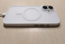 藍猩先生適用蘋(píng)果17手機殼 iPhone17保護殼AI按鍵橙標膚感磁吸防滑親膚防摔手機保護套 白 曬單實(shí)拍圖