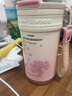 Vanow櫻花保溫杯 高顏值水杯女陶瓷覆層內(nèi)膽輕奢咖啡杯子七夕節(jié)禮物 曬單實(shí)拍圖