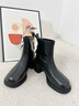 卓詩(shī)尼厚底短靴女2026新款秋冬英倫風(fēng)馬丁靴不累腳粗跟切爾西靴子 黑色【四季單里】 -厚底小個(gè)子顯高 37 曬單實(shí)拍圖