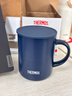膳魔師（THERMOS）保溫杯340ml男女士?jì)和R克咖啡杯學(xué)生生日禮物JDG-351 藏藍色 曬單實(shí)拍圖
