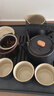 京東京造功夫茶具套裝陶瓷家用整套茶具辦公黑陶茶杯茶海茶盤(pán)提梁壺 曬單實(shí)拍圖