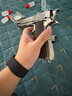 八代AQK1911成人玩具槍鋁合金bb全金屬手槍黃河牌發(fā)射器科教模型 8.0AQK1911（鎢鋼色）六件套 曬單實(shí)拍圖