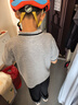 真維斯兒童短袖t恤男童帥氣POLO領(lǐng)上衣校服小男孩夏季學(xué)院風(fēng)半截袖班服 【親膚有型polo】灰色/K橫線中國 130 曬單實拍圖