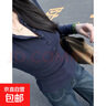 美式打底衫女裝秋季新款辣妹長(cháng)袖t恤藏藍chic內搭修身排扣上衣XXC 藏藍色 【優(yōu)質(zhì)款】 XL 116-128斤 曬單實(shí)拍圖