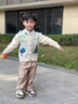 迪士尼（Disney）寶寶春秋裝套裝2025新款1-3歲4帥氣男童春秋季三件套炸街嬰兒童衣 卡其色 XY24058 薄款 80 高75cm內 1歲內【80碼】 曬單實拍圖