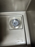 云華衛(wèi)浴不銹鋼廚房水槽過濾網(wǎng)洗菜盆漏水塞廚房不銹鋼大濾網(wǎng)彈跳芯金色款 曬單實(shí)拍圖