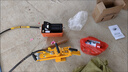 芙蓉花鏟車輪胎扒胎器鏟車拆輪胎工具氣動便攜式壓胎機裝載機液壓剝胎器 定運 勿拍 曬單實拍圖