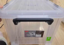 禧天龍塑料衣物收納箱玩具整理箱55L 透明 1個(gè)裝 帶輪 曬單實(shí)拍圖