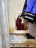 紅色喜慶毛呢大衣女中長(cháng)款2025新款厚內膽加羽絨服呢子外套秋冬季 紅色 【抗寒保暖 內膽加90白鴨絨】 S  【建議105斤內】 曬單實(shí)拍圖