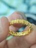 老廟黃金戒指足金古法花絲女戒送女友老婆生日節(jié)日禮物 約3.63g/12號(hào)(適用11-13#) 曬單實(shí)拍圖