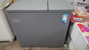 美的（Midea）210升雙溫雙箱家商兩用冰柜大冷凍小冷藏臥式節(jié)能低音冷柜小型冰箱BCD-210DKEM(E)鈦鋼灰國(guó)家補(bǔ)貼 曬單實(shí)拍圖