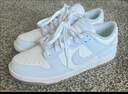 耐克（NIKE）官方女子甜美蕾絲板鞋夏季新款運(yùn)動鞋 DUNK LOW IB7311 100白/紫藍(lán) 38.5 曬單實(shí)拍圖