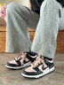 耐克（NIKE）定制球鞋 Dunk禮袋款拿鐵少女可愛(ài)甜妹浪漫百搭低幫板鞋女款黑粉 黑粉 35.5 曬單實(shí)拍圖