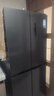 美的（Midea）【國家補貼】407升十字四開(kāi)多門(mén)61cm超薄電冰箱雙變頻系統循環(huán)風(fēng)冷無(wú)霜一級凈味大容量家用小戶(hù)型 【61厘米薄】407升超薄雙變頻雙循環(huán) 火爆 曬單實(shí)拍圖
