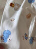 G.duck嬰兒秋衣秋褲套裝0一4歲寶寶男童女童高腰護肚褲純棉兒童內衣睡衣 白底肩開(kāi)小動(dòng)物套裝 90 cm 曬單實(shí)拍圖