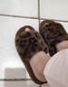 心楠2025秋冬季網(wǎng)紅豹紋時(shí)尚百搭毛毛拖鞋女外穿一字拖潮鞋厚底棉拖鞋 黑色豹紋厚底拖鞋【38-39】適合37-38 曬單實(shí)拍圖