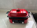 摩飛電器（Morphyrichards）【國家補貼】二代多功能鍋 家用電火鍋電煮鍋電蒸鍋 5升分體式蒸煮一體不沾煎烤料理鍋MR9099紅 曬單實(shí)拍圖