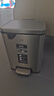 EKO腳踏式垃圾桶8L雅鋼家用衛生間廚房不銹鋼大號EK9361張若昀同款 曬單實(shí)拍圖