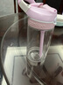 contigo康迪克 運動(dòng)吸管杯青年健身便攜鎖扣防漏吸管水杯 3代丨粉紫色（背帶+杯刷）450ml 曬單實(shí)拍圖