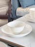NINE CRANES高顏值景德鎮銀邊碗具家用陶瓷現代簡(jiǎn)約碗盤(pán)組合碗家用餐具整套 曬單實(shí)拍圖