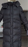 樂町長(zhǎng)款面包羽絨服女20保暖柔軟加厚羽絨御寒外套 黑色（現(xiàn)貨） S 曬單實(shí)拍圖