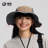 探拓（TECTOP）帽子男遮陽(yáng)帽戶(hù)外夏天旅游休閑韓版漁夫帽男士登山釣魚(yú)太陽(yáng)帽 薄暮灰 曬單實(shí)拍圖