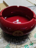 亮巧 婚慶用品雙喜紅色煙灰缸創(chuàng)意陶瓷個性潮流結(jié)婚煙缸家用客廳婚禮 喜慶圓喜亮面煙灰缸(1個裝) 曬單實拍圖