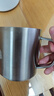 京東京造 宜興紫砂杯 手工泡茶杯【原礦紫泥】泡茶具竹節杯 520ml禮盒裝 曬單實(shí)拍圖