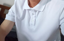 GLM短袖t恤男透氣夏季翻領(lǐng)polo衫速干T恤冰絲感休閑運(yùn)動(dòng)上衣白色M 曬單實(shí)拍圖