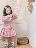 G.DUCKKIDS小黃鴨童裝女童套裝春秋款兒童jk套裝學(xué)院風(fēng)水手服女寶寶百褶裙子 襯衫+裙子+蝴蝶結(jié) 140 建議130-140cm7-8歲 曬單實(shí)拍圖