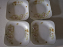 7.5英寸黃金葉家用陶瓷方盤(pán)菜盤(pán)沙拉盤(pán)廚房釉下彩餐具加厚如意盤(pán) 黃金葉7.5英寸如意盤(pán) 4個(gè)裝 曬單實(shí)拍圖