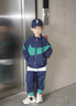 G.DUCKKIDS童裝男童套裝洋氣2025新款春秋季兒童開(kāi)衫外套休閑兩件童裝時(shí)髦潮 藏青色 春秋款 130 建議7-8歲 曬單實(shí)拍圖