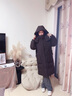 BOSIDENG25新款羽絨服女中長(cháng)款90絨連帽時(shí)尚休閑厚冬季保暖外套B250245252 咖啡玫瑰7F26 S 160/84A 體重約100-110斤 曬單實(shí)拍圖