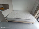 全友家居 現(xiàn)代簡約無床頭榻榻米皮藝床1.5米實木床架小戶型齊邊雙人床 曬單實拍圖