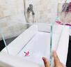 坤寧王超白玻璃魚缸桌面裸缸家用小型生態(tài)缸40魚缸造景客廳龜缸溪流缸 曬單實拍圖