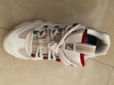 FILA 斐樂(lè )老爹鞋女鞋運動(dòng)鞋圣誕可頌面包鞋休閑鞋男鞋情侶 雪白/雨朦灰色-女款 36 曬單實(shí)拍圖