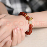 建祿紅瑪瑙手串珠和田玉石手鏈水晶本命年首飾母親生日新年禮物送媽媽 曬單實(shí)拍圖