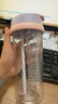特百惠（Tupperware）晶彩400ML塑料杯男女士學(xué)生夏季運動水杯子戶外便攜大容量 酷炫黑 曬單實拍圖